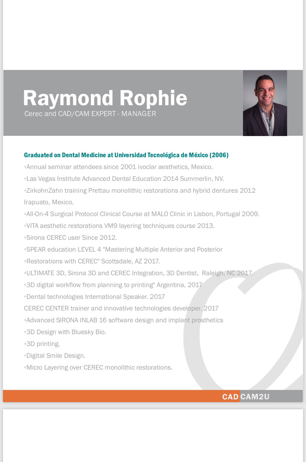 Raymond Rophie CAD/CAM Expert. – CADCAM2U